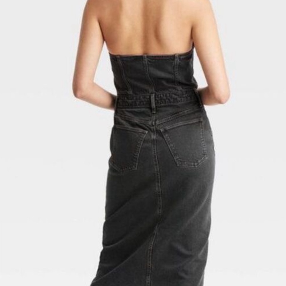 Universal Thread Dark Gray Denim Dress small